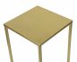 Preview: DanDiBo Blumenhocker Metall Gold Eckig S 42 cm Blumenständer Beistelltisch 96406 Blumensäule Modern Pflanzenständer Pflanzenhocker