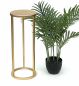 Preview: DanDiBo Flower Stool Metal Gold Round 50 cm Flower Stand Side Table 96510 S Flower Column Modern Plant Stand Plant Stool