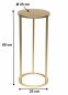 Preview: DanDiBo Flower Stool Metal Gold Round 60 cm Flower Stand Side Table 96510 M Flower Column Modern Plant Stand Plant Stool