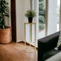 Preview: DanDiBo Flower Stool Metal Gold Round 60 cm Flower Stand Side Table 96510 M Flower Column Modern Plant Stand Plant Stool
