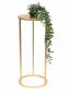 Preview: DanDiBo Blumenhocker Metall Gold Rund 70 cm Blumenständer Beistelltisch 96510 L Blumensäule Modern Pflanzenständer Pflanzenhocker