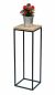 Preview: DanDiBo Flower Stool Metal Wood Black Square 70 cm Flower Stand Side Table 96352 Flower Column Modern Plant Stand Plant Stool