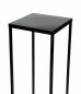 Preview: DanDiBo Blumenhocker Metall Schwarz 100 cm Eckig Blumenständer Beistelltisch FRA-006 Blumensäule Modern Pflanzenständer Pflanzenhocker