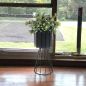 Preview: DanDiBo Flower Stool Metal Black 32 cm Flower Stand 96528 Flower Column Modern Plant Stand Plant Stool
