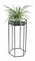 Preview: DanDiBo Blumenhocker Metall Schwarz 6eck 70 cm Blumenständer Blumensäule 96453 L Pflanzenhocker Modern Pflanzenständer