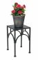Preview: DanDiBo Flower Stool Metal Black Angular 28 cm Flower Stand Flower Column 96449 S Plant Stool Modern Plant Stand