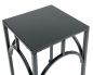Preview: DanDiBo Flower Stool Metal Black Angular 28 cm Flower Stand Flower Column 96449 S Plant Stool Modern Plant Stand