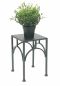 Preview: DanDiBo Flower Stool Metal Black Angular 28 cm Flower Stand Flower Column 96449 S Plant Stool Modern Plant Stand