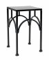 Preview: DanDiBo Flower Stool Metal Black Angular 28 cm Flower Stand Flower Column 96449 S Plant Stool Modern Plant Stand