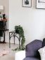Preview: DanDiBo Flower Stool Metal Black Angular 33 cm Flower Stand Flower Column 96449 M Plant Stool Modern Plant Stand