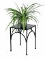 Preview: DanDiBo Flower Stool Metal Black Angular 38 cm Flower Stand Flower Column 96449 L Plant Stool Modern Plant Stand