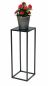 Preview: DanDiBo Blumenhocker Metall Schwarz Eckig 50 cm Blumenständer Beistelltisch 96315 S Blumensäule Modern Pflanzenständer Pflanzenhocker