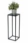 Preview: DanDiBo Blumenhocker Metall Schwarz Eckig 50 cm Blumenständer Beistelltisch 96315 S Blumensäule Modern Pflanzenständer Pflanzenhocker