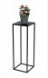 Preview: DanDiBo Blumenhocker Metall Schwarz Eckig 70 cm Blumenständer Beistelltisch 96350 Blumensäule Modern Pflanzenständer Pflanzenhocker