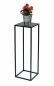 Preview: DanDiBo Blumenhocker Metall Schwarz Eckig 70 cm Blumenständer Beistelltisch 96350 Blumensäule Modern Pflanzenständer Pflanzenhocker
