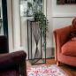 Preview: DanDiBo Flower Stool Metal Black Square 70 cm Flower Stand Side Table 96457 Flower Column Design Modern Plant Stand Plant Stool