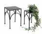 Preview: DanDiBo Flower Stool Metal Black Square Flower Stand Side Table 96449 Set of 2 Plant Stands Flower Column Modern Plant Stool