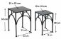 Preview: DanDiBo Flower Stool Metal Black Square Flower Stand Side Table 96449 Set of 2 Plant Stands Flower Column Modern Plant Stool