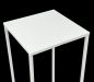 Preview: DanDiBo Blumenhocker Metall Weiß Eckig 60 cm Blumenständer Beistelltisch 96482 M Blumensäule Modern Pflanzenständer Pflanzenhocker