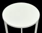Preview: DanDiBo Blumenhocker Metall Weiß Rund 50 cm Blumenständer Beistelltisch 96483 S Blumensäule Modern Pflanzenständer Pflanzenhocker