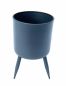 Preview: DanDiBo Blumentopf mit Füßen Pflanztopf Blumenkübel mit Beinen Metall Grau 23 cm 96260 M Modern Pflanzenständer