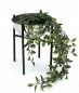 Preview: DanDiBo Blumenhocker Metall mit Topf Schwarz Silber 25 cm Blumenständer 96257 S Blumensäule Modern Pflanzenständer Pflanzenhocker