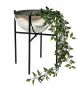 Preview: DanDiBo Blumenhocker Metall mit Topf Schwarz Silber 35 cm Blumenständer 96257 M Blumensäule Modern Pflanzenständer Pflanzenhocker