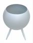 Preview: DanDiBo Flower Stool Metal with Pot White Flower Stand 96259 Set of 2 Flower Column Modern Plant Stand Plant Stool
