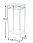 Preview: DanDiBo Blumenhocker Weiß Metall Eckig 70 cm Blumenständer 96314 L Beistelltisch Blumensäule Modern Pflanzenständer Pflanzenhocker
