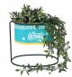 Preview: DanDiBo Flower Stool with Pot Metal Standing Blue Oval 27 cm Flower Stand 96526 M Flower Column Modern Plant Stand Planter