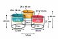 Preview: DanDiBo Flower Stool with Pot Metal Standing Multicoloured Oval 96526 Set of 3 Flower Stands Flower Column Modern Plant Stand Planter