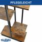 Preview: DanDiBo Blumenregal Indoor Metall Schwarz 6 Etagen Holz 96581 Blumentreppe Pflanzenständer Modern Blumenständer Design