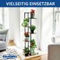 Preview: DanDiBo Flower Shelf Indoor Metal Black 6 Tiers Wood 96581 Flower Staircase Plant Stand Modern Plant Stand Design