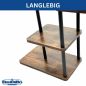 Preview: DanDiBo Flower Shelf Indoor Metal Black 6 Tiers Wood 96584 Plant Stand 100 cm Modern Flower Stand Design