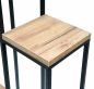 Preview: DanDiBo Flower Staircase Metal Black Wood 90 cm Plant Staircase Flower Stand 96349 Flower Column Modern Plant Stand Flower Stool