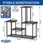 Preview: DanDiBo Blumenregal indoor Metall Schwarz 4 Ebenen 96579 Blumentreppe Modern Pflanzentreppe Design Pflanzenregal