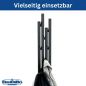 Preview: DanDiBo Coat Rack Wall Black Metal 96612 Wall Coat Rack with 8 Hooks Narrow Hallway Coat Rack Modern Hook Rail Coat Hooks