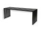 Preview: DanDiBo Gartenbank Metall Massiv Wetterfest Schwarz 120 cm Sitzbank Modern 96205 Parkbank Eisen Blumenbank