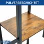 Preview: DanDiBo Getränkekistenregal 4 Kisten mit Ablage Holz Metall 96564 Getränkeregal Kistenregal Getränkekistenhalter