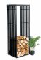 Preview: DanDiBo firewood rack indoor metal black firewood rack 96430 150 cm wood basket firewood holder wood rack
