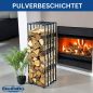 Preview: DanDiBo Firewood Rack Indoor Metal Black Firewood Rack Firewood Rack Firewood Stand 96609 Firewood Holder