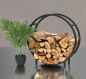 Preview: DanDiBo Firewood Rack Indoor Metal Black Standing Round 60 cm Firewood Stand 96468 Firewood Holder Firewood Rack Firewood Rack