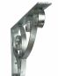 Preview: DanDiBo bracket 50x50 cm head hinges wrought iron 96420 metal hot-dip galvanised angle connector angle bracket wall bracket shelf bracket