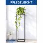 Preview: DanDiBo plant stand metal black square 100 cm 96589 side table high flower stool plant stand modern design