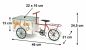 Preview: DanDiBo Blumenfahrrad für Garten Metall Stehend Fahrrad Weiß Rot 96529 Pflanzfahrrad Dekofahrrad Blumenständer