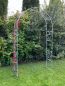 Preview: DanDiBo Rosenbogen Metall Verzinkt Massiv 120 cm Torbogen 96521 Wetterfest Rundbogen Volleisen Rankhilfe Gartenbogen Feuerverzinkt