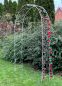 Preview: DanDiBo Rose arch Galvanised Solid 120 cm Archway 96518 Weatherproof Round arch Solid iron climbing aid Garden arch Hot-dip galvanised