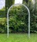 Preview: DanDiBo Rosenbogen Metall Verzinkt Massiv 150 cm Torbogen 96520 Wetterfest Rundbogen Volleisen Rankhilfe Gartenbogen Feuerverzinkt