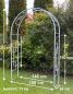 Preview: DanDiBo Rose arch Galvanised Solid 150 cm Archway 96524 Weatherproof Round arch Solid iron climbing aid Garden arch Hot-dip galvanised