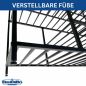Preview: DanDiBo Shoe Rack Space-Saving Metal Black Modern 6 Tiers 100 cm with Shelf Shoe Stand with Storage Shoe Organizer Shoe Storage Shelf Design
